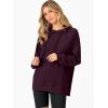 image:imageANRABESS Women Hoodies Long Sleeve Loose Fit Fleece Hooded Sweatshirts Drawstring Pullover Top With Pockets 2025 Fall OutfitsPurple