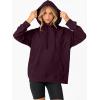 image:imageANRABESS Women Hoodies Long Sleeve Loose Fit Fleece Hooded Sweatshirts Drawstring Pullover Top With Pockets 2025 Fall OutfitsPurple