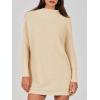 image:imageANRABESS Women Oversized Casual Loose Turtleneck Long Sleeve Slouchy Baggy Knit Tunic Sweaters Pullover 2025 Fall OutfitsApricot