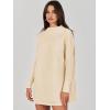 image:imageANRABESS Women Oversized Casual Loose Turtleneck Long Sleeve Slouchy Baggy Knit Tunic Sweaters Pullover 2025 Fall OutfitsApricot