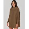 image:imageANRABESS Women Oversized Casual Loose Turtleneck Long Sleeve Slouchy Baggy Knit Tunic Sweaters Pullover 2025 Fall OutfitsCoffee