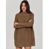 image:imageANRABESS Women Oversized Casual Loose Turtleneck Long Sleeve Slouchy Baggy Knit Tunic Sweaters Pullover 2025 Fall OutfitsCoffee