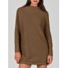 image:imageANRABESS Women Oversized Casual Loose Turtleneck Long Sleeve Slouchy Baggy Knit Tunic Sweaters Pullover 2025 Fall OutfitsCoffee