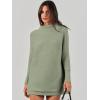 image:imageANRABESS Women Oversized Casual Loose Turtleneck Long Sleeve Slouchy Baggy Knit Tunic Sweaters Pullover 2025 Fall OutfitsGrass