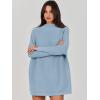 image:imageANRABESS Women Oversized Casual Loose Turtleneck Long Sleeve Slouchy Baggy Knit Tunic Sweaters Pullover 2025 Fall OutfitsGray Blue