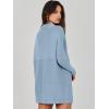 image:imageANRABESS Women Oversized Casual Loose Turtleneck Long Sleeve Slouchy Baggy Knit Tunic Sweaters Pullover 2025 Fall OutfitsGray Blue