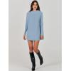 image:imageANRABESS Women Oversized Casual Loose Turtleneck Long Sleeve Slouchy Baggy Knit Tunic Sweaters Pullover 2025 Fall OutfitsGray Blue