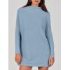 image:imageANRABESS Women Oversized Casual Loose Turtleneck Long Sleeve Slouchy Baggy Knit Tunic Sweaters Pullover 2025 Fall OutfitsGray Blue