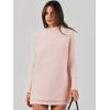 image:imageANRABESS Women Oversized Casual Loose Turtleneck Long Sleeve Slouchy Baggy Knit Tunic Sweaters Pullover 2025 Fall OutfitsPink