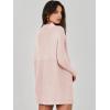 image:imageANRABESS Women Oversized Casual Loose Turtleneck Long Sleeve Slouchy Baggy Knit Tunic Sweaters Pullover 2025 Fall OutfitsPink
