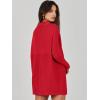 image:imageANRABESS Women Oversized Casual Loose Turtleneck Long Sleeve Slouchy Baggy Knit Tunic Sweaters Pullover 2025 Fall OutfitsRed