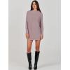 image:imageANRABESS Women Oversized Casual Loose Turtleneck Long Sleeve Slouchy Baggy Knit Tunic Sweaters Pullover 2025 Fall OutfitsRed Apricot