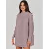 image:imageANRABESS Women Oversized Casual Loose Turtleneck Long Sleeve Slouchy Baggy Knit Tunic Sweaters Pullover 2025 Fall OutfitsRed Apricot
