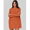 image:imageANRABESS Women Oversized Casual Loose Turtleneck Long Sleeve Slouchy Baggy Knit Tunic Sweaters Pullover 2025 Fall OutfitsRust Orange