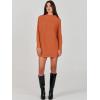 image:imageANRABESS Women Oversized Casual Loose Turtleneck Long Sleeve Slouchy Baggy Knit Tunic Sweaters Pullover 2025 Fall OutfitsRust Orange