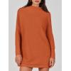 image:imageANRABESS Women Oversized Casual Loose Turtleneck Long Sleeve Slouchy Baggy Knit Tunic Sweaters Pullover 2025 Fall OutfitsRust Orange