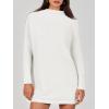 image:imageANRABESS Women Oversized Casual Loose Turtleneck Long Sleeve Slouchy Baggy Knit Tunic Sweaters Pullover 2025 Fall OutfitsWhite