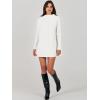 image:imageANRABESS Women Oversized Casual Loose Turtleneck Long Sleeve Slouchy Baggy Knit Tunic Sweaters Pullover 2025 Fall OutfitsWhite