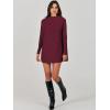 image:imageANRABESS Women Oversized Casual Loose Turtleneck Long Sleeve Slouchy Baggy Knit Tunic Sweaters Pullover 2025 Fall OutfitsWine Red