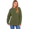 image:imageANRABESS Women Oversized Chunky Cable Knitted Vintage Sweater 2025 Fall Winter OutfitsArmy Green