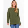 image:imageANRABESS Women Oversized Chunky Cable Knitted Vintage Sweater 2025 Fall Winter OutfitsArmy Green