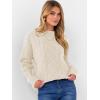 image:imageANRABESS Women Oversized Chunky Cable Knitted Vintage Sweater 2025 Fall Winter OutfitsBeige