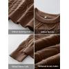 image:imageANRABESS Women Oversized Chunky Cable Knitted Vintage Sweater 2025 Fall Winter OutfitsBrown