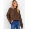 image:imageANRABESS Women Oversized Chunky Cable Knitted Vintage Sweater 2025 Fall Winter OutfitsBrown