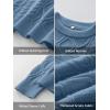 image:imageANRABESS Women Oversized Chunky Cable Knitted Vintage Sweater 2025 Fall Winter OutfitsGrey Blue