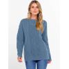 image:imageANRABESS Women Oversized Chunky Cable Knitted Vintage Sweater 2025 Fall Winter OutfitsGrey Blue