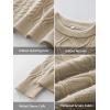 image:imageANRABESS Women Oversized Chunky Cable Knitted Vintage Sweater 2025 Fall Winter OutfitsKhaki