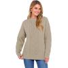 image:imageANRABESS Women Oversized Chunky Cable Knitted Vintage Sweater 2025 Fall Winter OutfitsKhaki