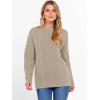 image:imageANRABESS Women Oversized Chunky Cable Knitted Vintage Sweater 2025 Fall Winter OutfitsKhaki