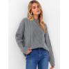 image:imageANRABESS Women Oversized Chunky Cable Knitted Vintage Sweater 2025 Fall Winter OutfitsLight Grey