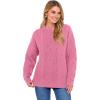 image:imageANRABESS Women Oversized Chunky Cable Knitted Vintage Sweater 2025 Fall Winter OutfitsPink