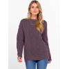 image:imageANRABESS Women Oversized Chunky Cable Knitted Vintage Sweater 2025 Fall Winter OutfitsPurple
