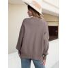 image:imageANRABESS Women Oversized Sweaters Batwing Long Sleeve 2026 Fall Outfits Crewneck Casual Knit Side Slit Fashion Pullover TopNutmeg