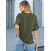 image:imageANRABESS Women Oversized T Shirts Short Sleeve Summer Casual Loose Top Basic Tee with PocketArmy Green
