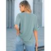 image:imageANRABESS Women Oversized T Shirts Short Sleeve Summer Casual Loose Top Basic Tee with PocketCadet Blue