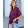 image:imageANRABESS Women Oversized T Shirts Short Sleeve Summer Casual Loose Top Basic Tee with PocketDark Purple