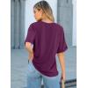 image:imageANRABESS Women Oversized T Shirts Short Sleeve Summer Casual Loose Top Basic Tee with PocketDark Purple