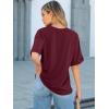image:imageANRABESS Women Oversized T Shirts Short Sleeve Summer Casual Loose Top Basic Tee with PocketDeep Red