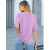 image:imageANRABESS Women Oversized T Shirts Short Sleeve Summer Casual Loose Top Basic Tee with PocketLight Purple