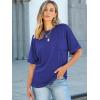 image:imageANRABESS Women Oversized T Shirts Short Sleeve Summer Casual Loose Top Basic Tee with PocketRoyal Blue