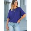 image:imageANRABESS Women Oversized T Shirts Short Sleeve Summer Casual Loose Top Basic Tee with PocketRoyal Blue