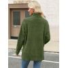 image:imageANRABESS Women Oversized Turtleneck Long Sleeve Fuzzy Knit Slit Side Chunky Warm Pullover Sweaters 2025Olive Green