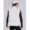 image:imageANRABESS Women Puffer Vest Sleeveless Zip Up Stand Collar Quilted Lightweight Jacket Winter Warm Puffer Padded Down OuterwearWhite