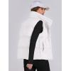 image:imageANRABESS Women Puffer Vest Sleeveless Zip Up Stand Collar Quilted Lightweight Jacket Winter Warm Puffer Padded Down OuterwearWhite
