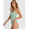image:imageANRABESS Women Square Neck Spaghetti Straps Bodysuits Double Lined Sleeveless Backless Cami Body Suits Top 2026 TrendyLight Green