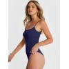 image:imageANRABESS Women Square Neck Spaghetti Straps Bodysuits Double Lined Sleeveless Backless Cami Body Suits Top 2026 TrendyNavy Blue